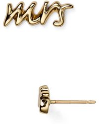 Lyst Kate Spade New York Say Yes Oopsie Daisy Mismatched Earrings Kate Spade Mrs Studs Lyst