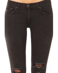 Rag & Bone /jean Skinny Denim Jeans - Black