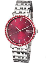 Lyst - Gucci Interlocking Stainless Steel & Leather Strap Watch/pink in Pink