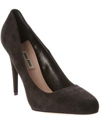 blue miu miu pumps
