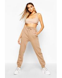 Boohoo The Basic Loopback Jogger - Natural