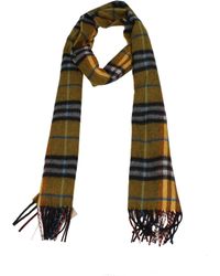 Burberry Mega Check Scarf in Blue for Men - Lyst