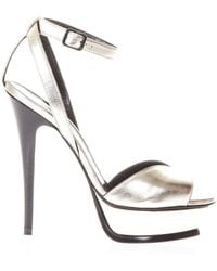 saint laurent green heels