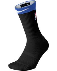 nike nba league black elite crew socks