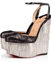 christian louboutin studded slides