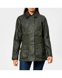 Barbour Beadnell Wax Jacket - Green