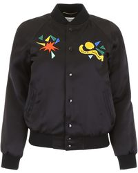 Saint Laurent Bomber Teddy - Nero