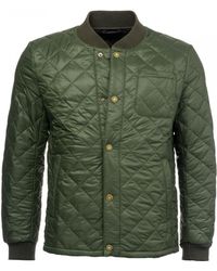 barbour levenish quilted jacket in olive
