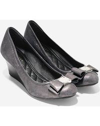 cole haan tali grand bow wedge