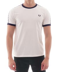 Fred Perry Embroidered T-Shirt Snow White Camiseta