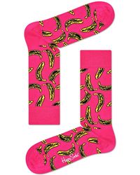 Happy Socks Andy Warhol Banana Sock - Pink