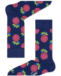 Happy Socks Pineapple - Blue