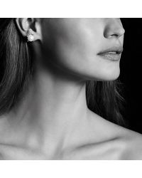 David Yurman Pearl Earrings With Diamonds In White Lyst David Yurman Pearl Earrings With Diamonds In 18k Gold Lyst