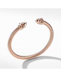 Lyst David Yurman Limitededition Renaissance Bracelet In Amber David Yurman Renaissance Bracelet In 18k Rose Gold Lyst