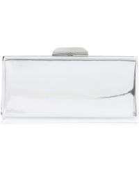 silver dune clutch bag