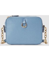 ralph lauren blue and white bag