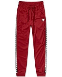 red and black nike sweatpants