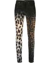 R13 'leopard Boy' Skinny Jeans - Black