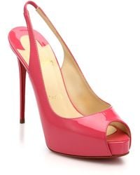 christian louboutin discount shoes - christian louboutin Highness Peep Toe Pink Leather | cosmetics ...