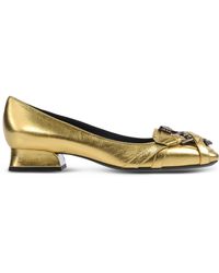 bottega veneta gold shoes