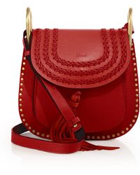 see by chloe bag sale - Chlo Hudson Small Studded And Braided Leather Shoulder Bag in ...