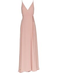 Reformation 'Callalilly' Maxikleid mit V-Ausschnitt - Pink
