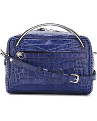 Ethan k Elma Crocodile Tote in Purple | Lyst