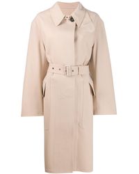 Tom Ford Trenchcoat Met Enkele Rij Knopen - Naturel
