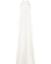 Zimmermann Scallop Edge Jumpsuit - White