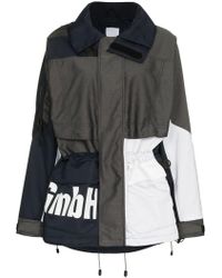 GmbH X Browns Jeenu Logo Print Drawstring Anorak Jacket - Blue