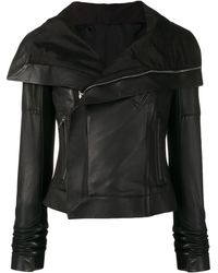 Rick Owens Veste en peau d'agneau - Noir