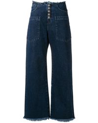 7 For All Mankind Jean à coupe évasée - Bleu