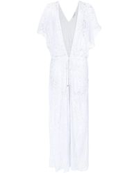 Amir Slama Crochet Kimono - White