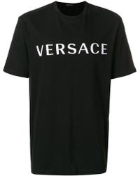 Lyst - Versace Long Sleeve Constellations T-shirt in Black for Men