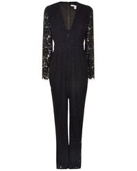 Diane von Furstenberg Kyara Lace Jumpsuit - Black
