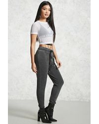 leather joggers forever 21