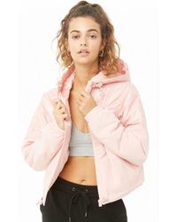 Forever 21 Sport-Kapuzenjacke - Pink