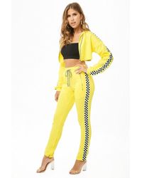 yellow checkered joggers