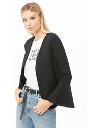 Forever 21 Blazer con maniche scampanate - Nero