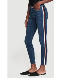 FRAME Le High Skinny Raw Edge - Blue