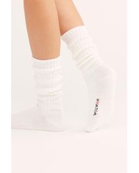 Free People Numero Uno Crew Sock By Wigwam - White