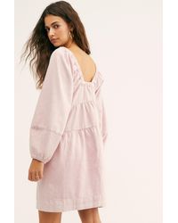 Free People Lou Jean Babydoll Dress - Pink