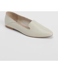 gap leather pointed loafers