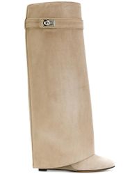 givenchy shark lock boots red