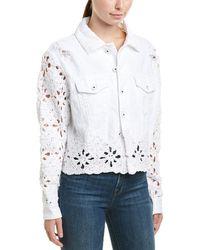 Jonathan Simkhai Johnathan Simkhai Macrame Denim Jacket - White