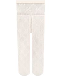 Gucci Collant con motivo GG - Bianco