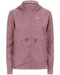 nike essential jacket pink