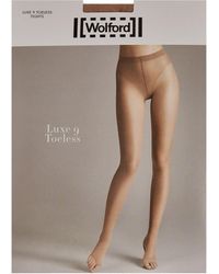 Wolford Luxe 9 Toeless - Natural