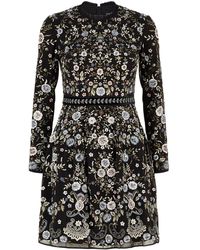 needle and thread black and white gown