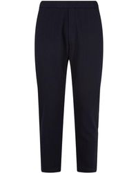 navy check trousers womens